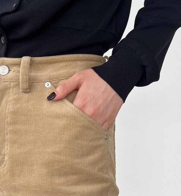  「【新色/レイヤード対応】コーデュロイフレアパンツ」|チノ|