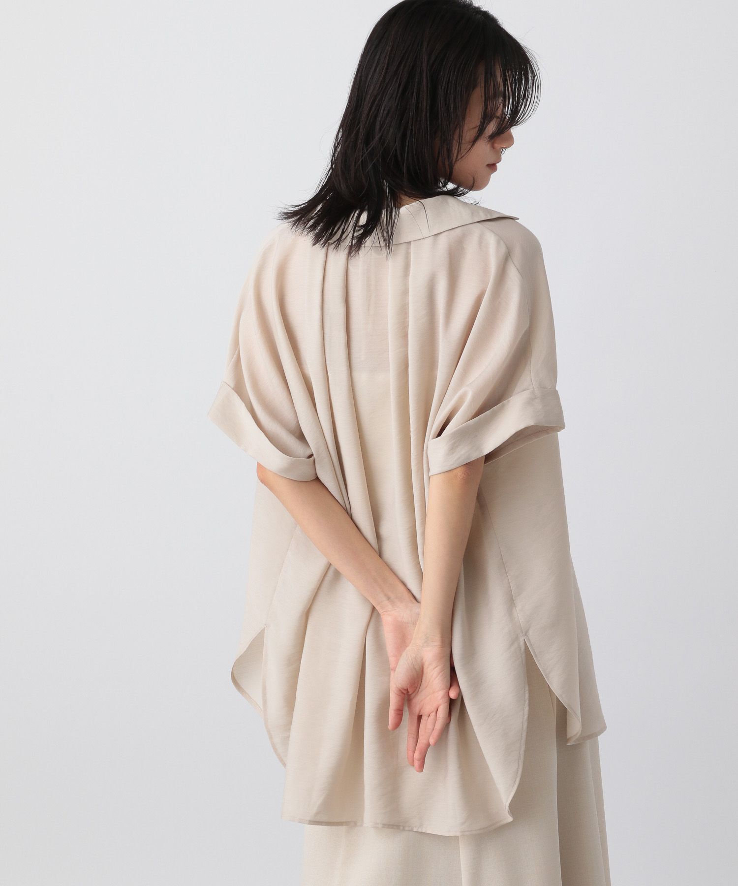 A part by 「【洗える】シアーカイキンBIGシャツ」|シャツ・ブラウス|