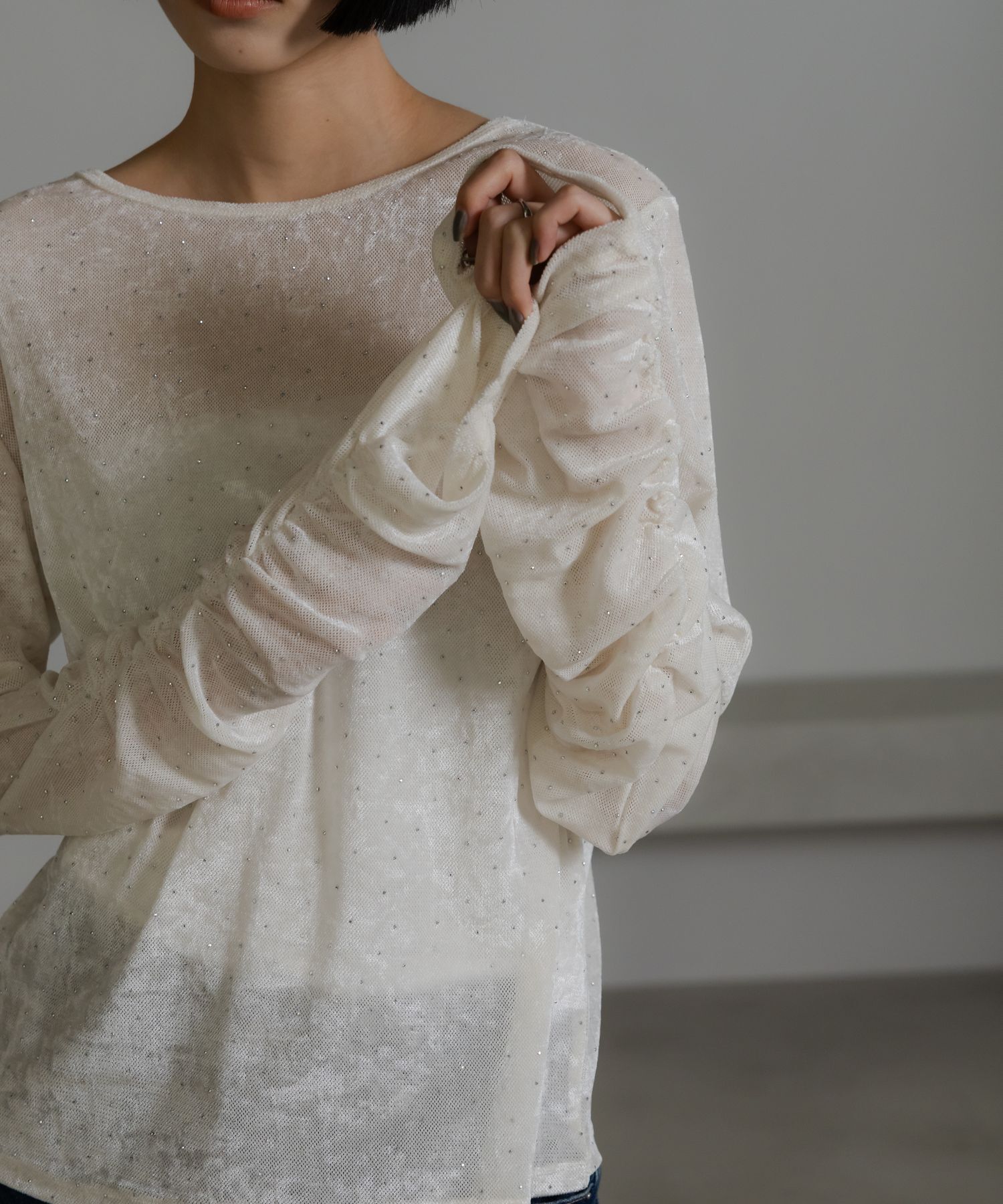 LOWRYS FARM「ベロアドットＬＳ」|Tシャツ・カットソー|