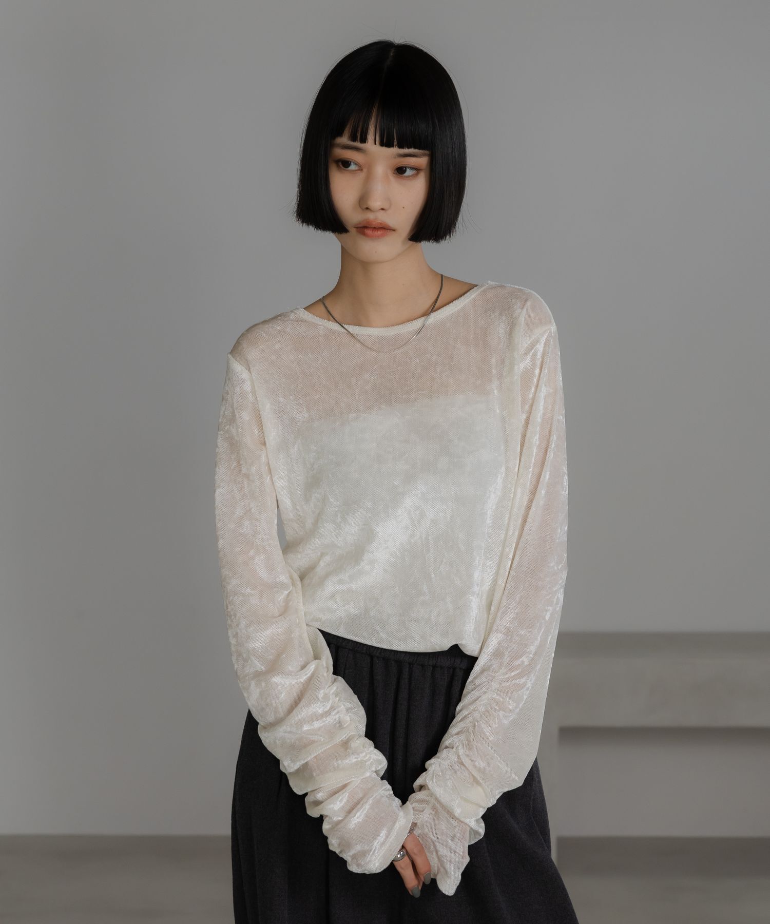 LOWRYS FARM「ベロアドットＬＳ」|Tシャツ・カットソー|