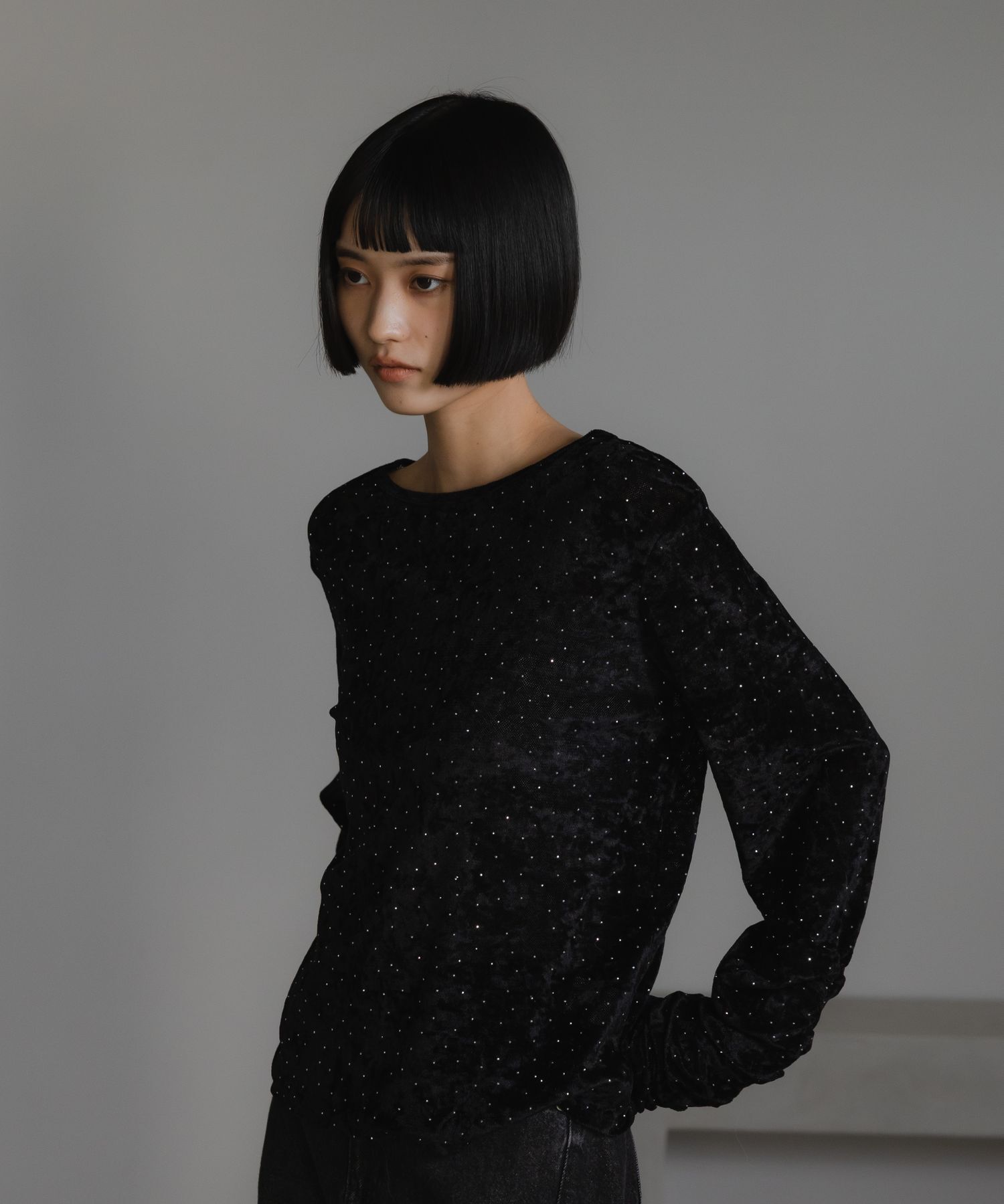 LOWRYS FARM「ベロアドットＬＳ」|Tシャツ・カットソー|