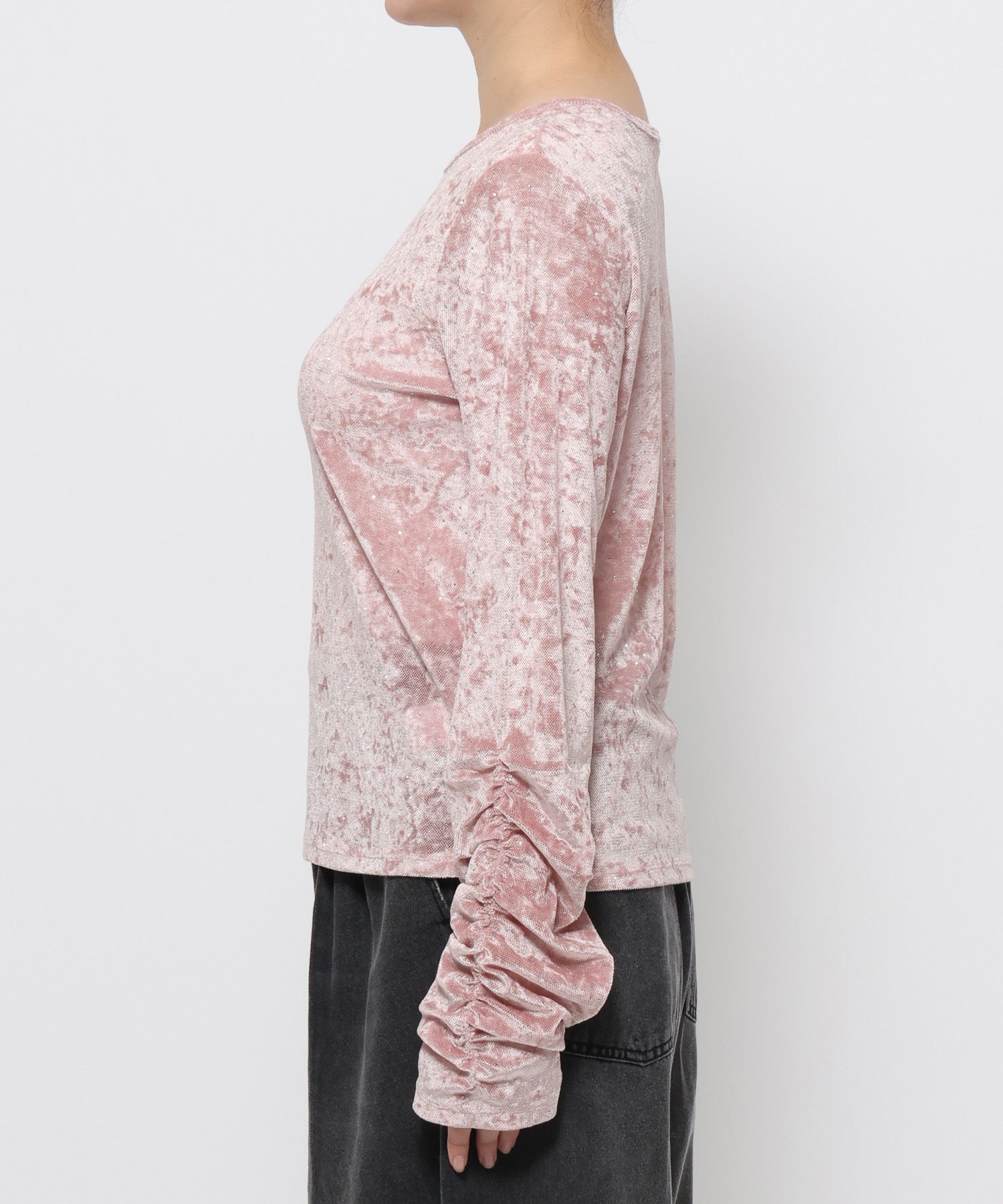 LOWRYS FARM「ベロアドットＬＳ」|Tシャツ・カットソー|