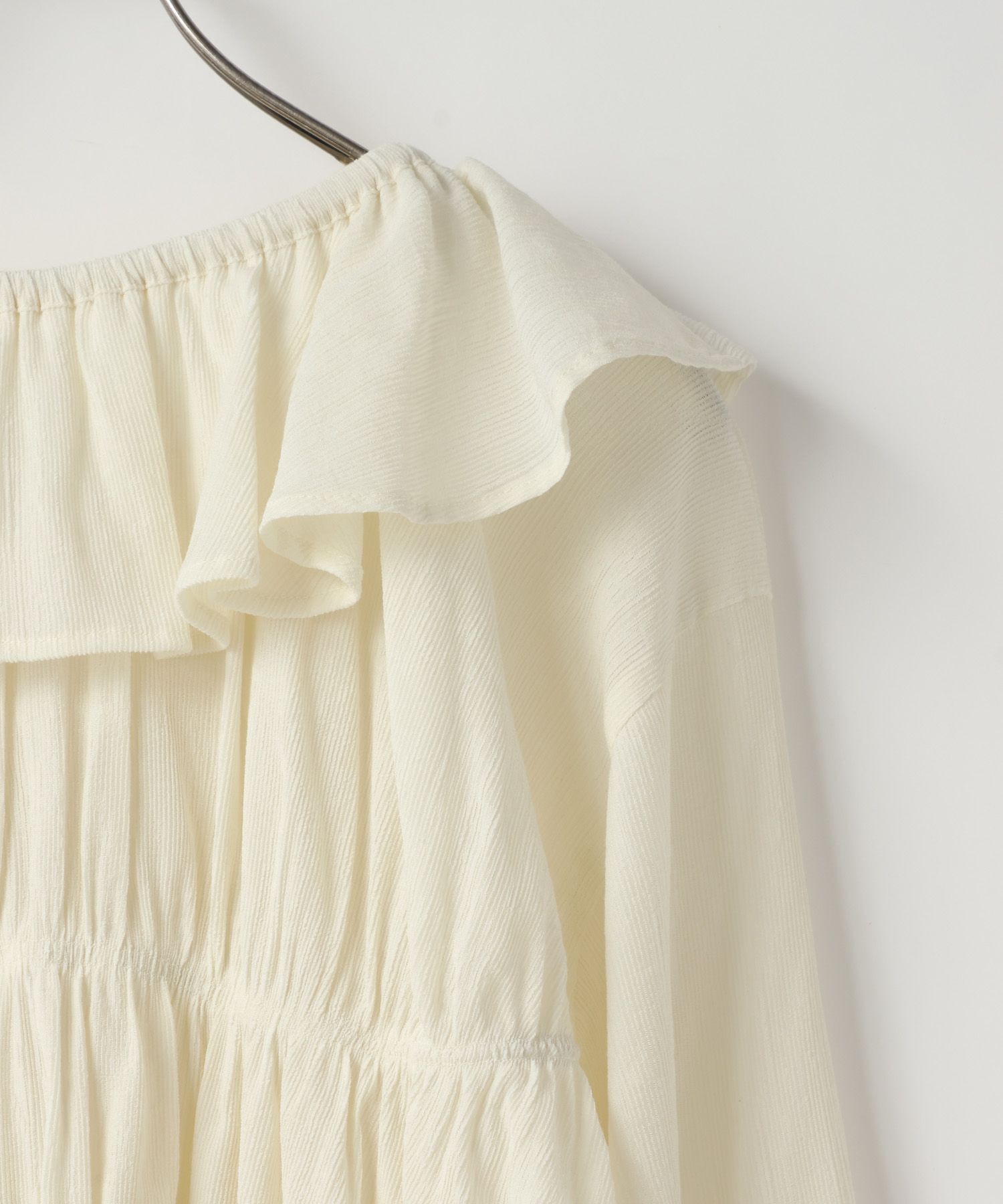 LOWRYS FARM「ヨウリュウシャーリングフリルブラウス」|シャツ・ブラウス|