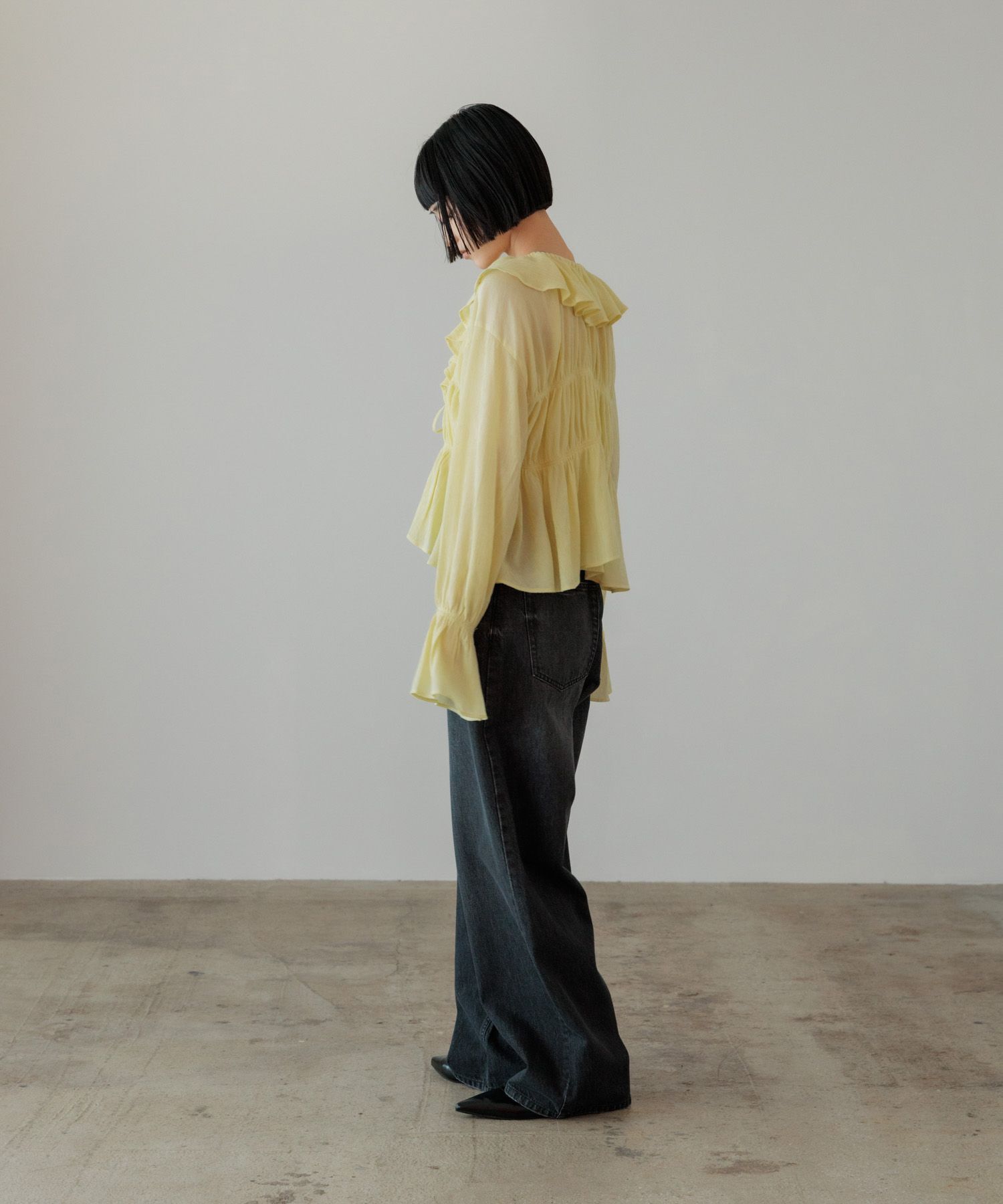 LOWRYS FARM「ヨウリュウシャーリングフリルブラウス」|シャツ・ブラウス|