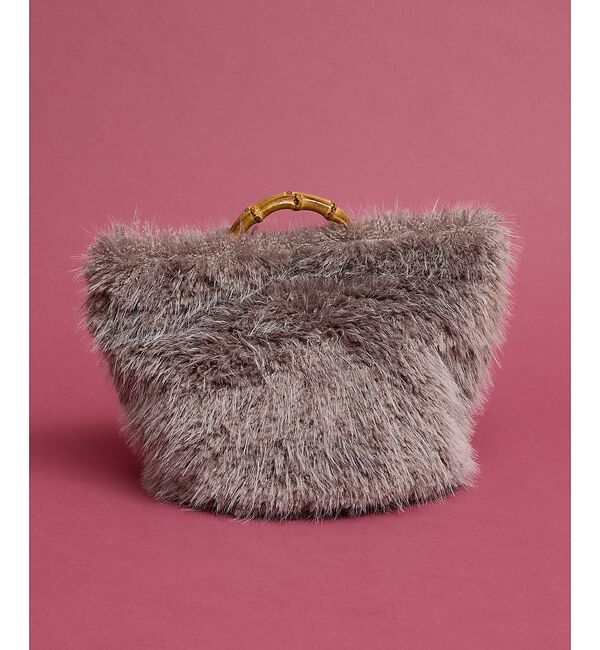 collex「【WEB限定】【EARTH MADE】ファーバンブートートバッグ」|トートバッグ|グレー