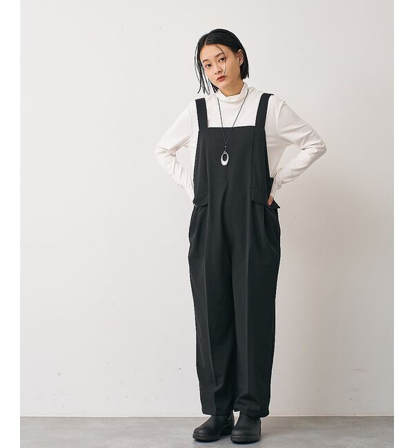 collex「カットサロペット」|オールインワン|ブラック