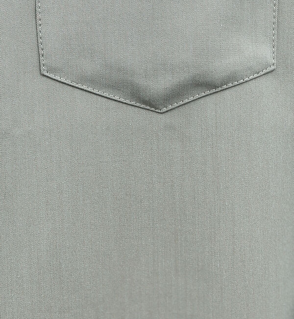 ABAHOUSE「【変形襟】シャンブレーツイル カラーレス シャツ / バンドカラーシャツ」|シャツ・ブラウス|