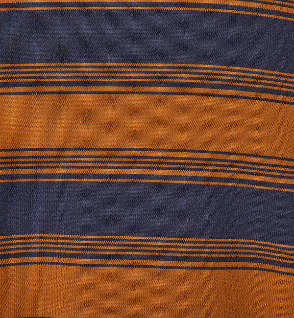 ABAHOUSE「マルチボーダースウェット半袖シャツ / 6分袖/ ユニセックス」|Tシャツ・カットソー|