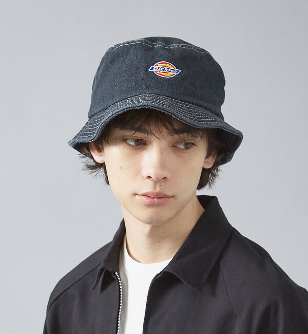 ABAHOUSE「【DICKIES/ディッキーズ】DENIM BUCKET HAT/デニムバケット」|その他|ブラック