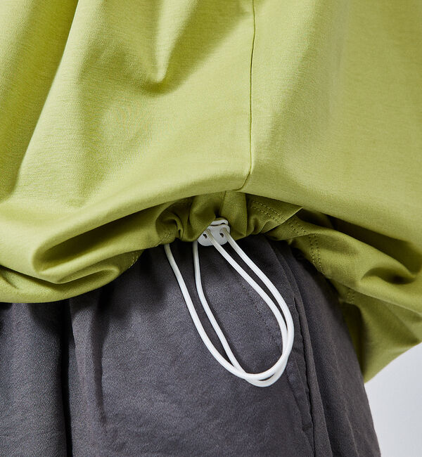 ABAHOUSE「【ドローコード】Wシルケット ドレープ Tシャツ / オーバーサイズ」|Tシャツ・カットソー|