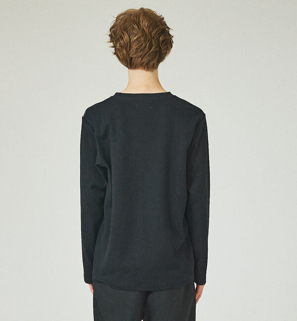 ABAHOUSE「【バイアスライン】配色切り替え ポンチ 長袖Tシャツ」|Tシャツ・カットソー|