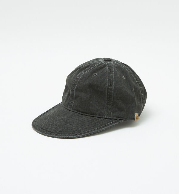ABAHOUSE「【RUBEN/ルーベン】 COTTON LONGBILL CAP　コットンロング」|その他|ブラック