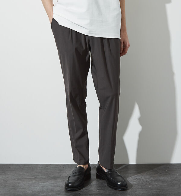 ABAHOUSE「【常に適温 / 37.5 Technology】 1プリーツ イージーパンツ/ハ」|その他|チャコールグレー