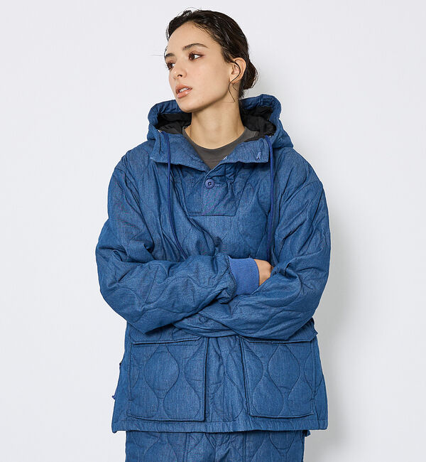 ABAHOUSE「【TAION / タイオン】ミリタリー ダウンフーディー/ダウン/プルオーバー/」|ダウン|ブルー系その他1