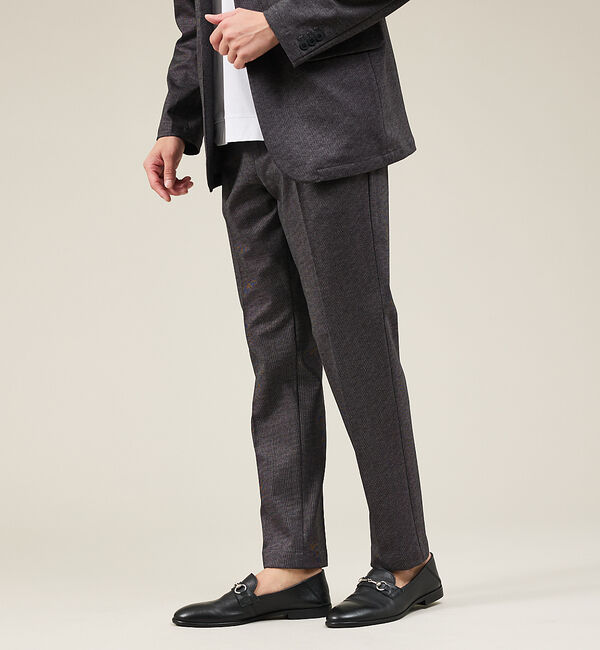 ABAHOUSE「【新型/セットアップ対応】ポンチ イージースラックス / 4WAYストレッチ /」|スラックス|グレー