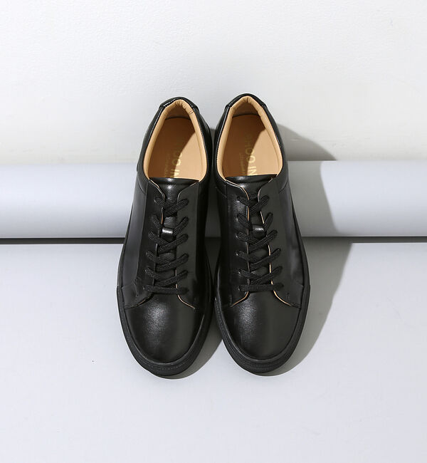 alfredoBANNISTER「【SHOO IN SHOE】究極のベーシック オールレザースニーカー」|スニーカー|ブラック