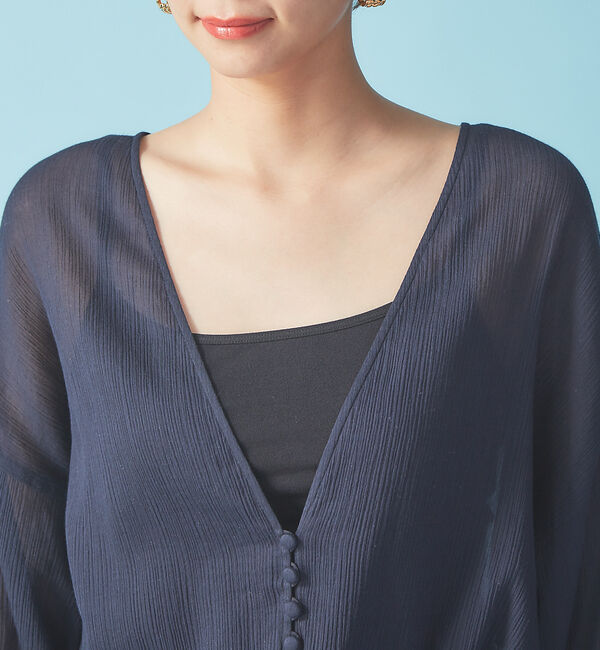 Rouge vif「コットン楊柳ガウンワンピース」|シャツ・ブラウス|