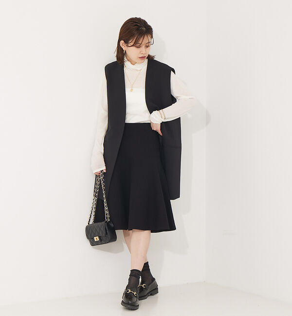 Rouge vif「ウール混タートルネックニットプルオーバー」|ニット・セーター|