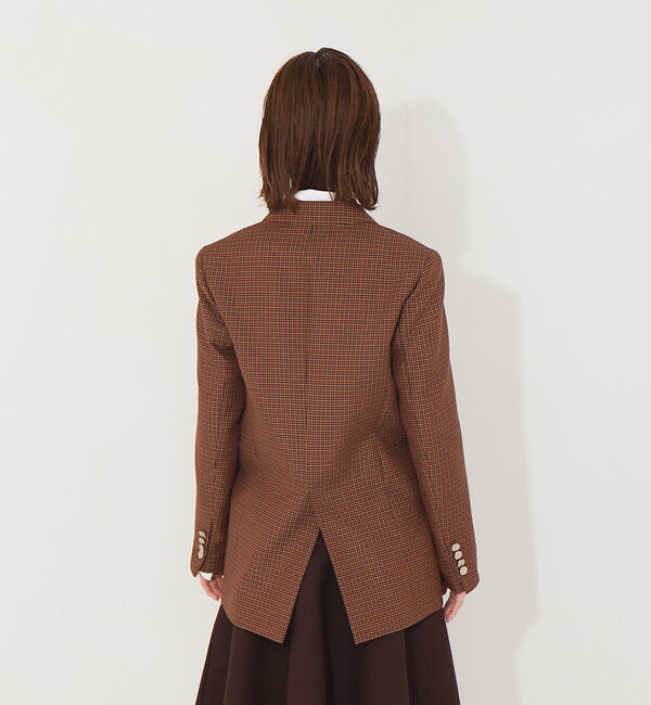 Rouge vif「チェックダブルジャケット」|テーラードジャケット|