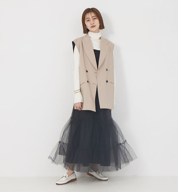 Rouge vif「4WAYチュールコンビスカート」|スカート|