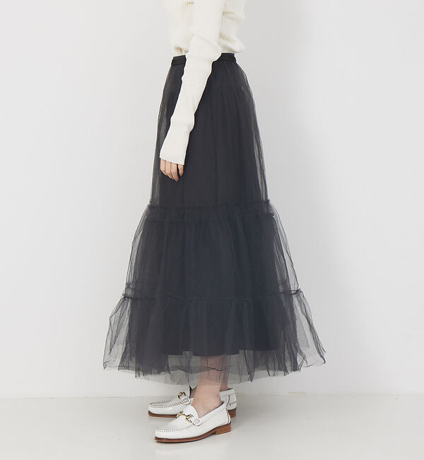 Rouge vif「4WAYチュールコンビスカート」|スカート|