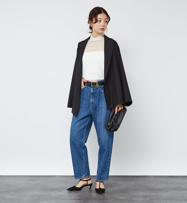 Rouge vif「ドットチュールシアータートル」|Tシャツ・カットソー|