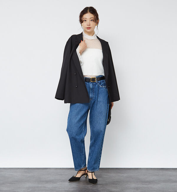 Rouge vif「ドットチュールシアータートル」|Tシャツ・カットソー|