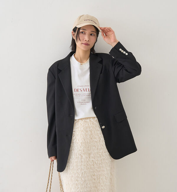 Rouge vif「【セットアップ対応】メンズライクウール混サキソニージャケット」|テーラードジャケット|