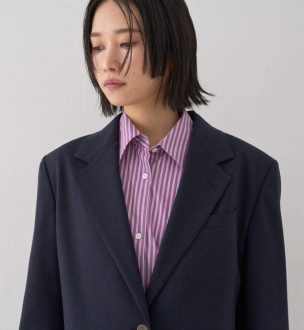 Rouge vif「【セットアップ対応】メンズライクウール混サキソニージャケット」|テーラードジャケット|