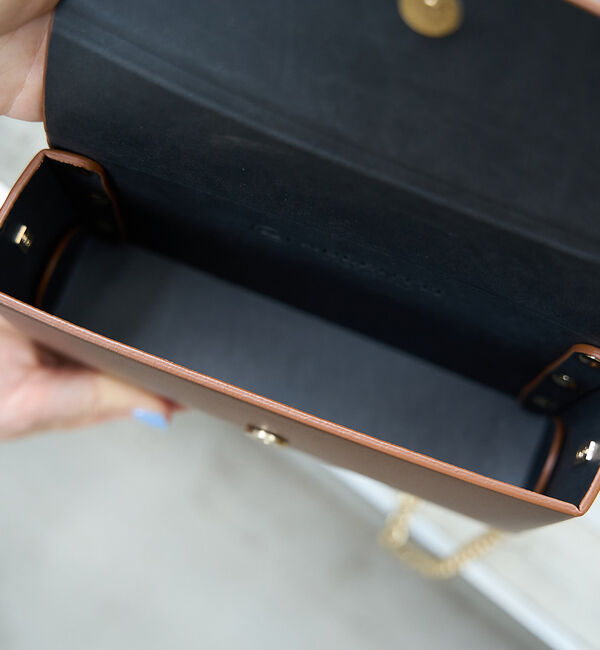 Rouge vif「【AULENTTI/オウレンティ】スクエアチェーンポシェット」|ショルダー・メッセンジャー|