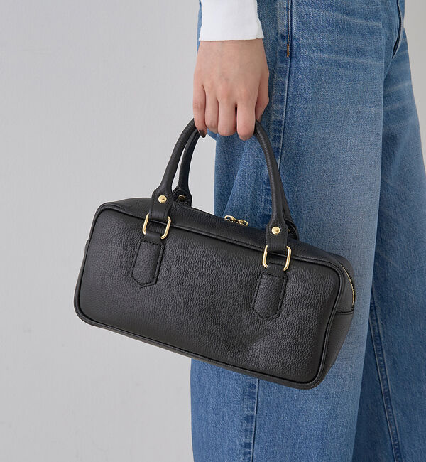 Rouge vif「【AULENTTI/オウレンティ】スクエアハンドショルダーバッグ」|ショルダー・メッセンジャー|ブラック