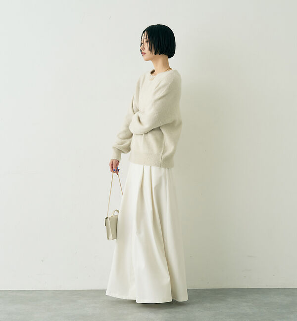 Rouge vif「ラクーン混ボトルネックニットプルオーバー」|ニット・セーター|