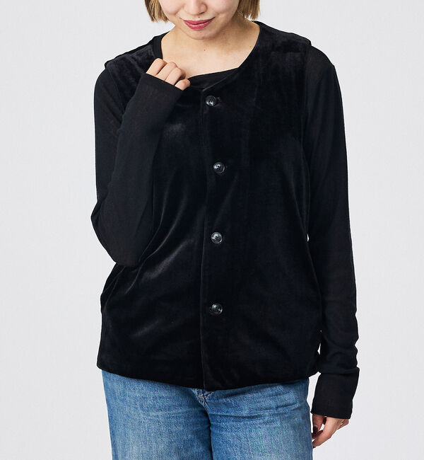 Rouge vif「【Keena/キーナ】ベルベットベスト/トップス/ベロア【WEB限定】」|ベスト・ジレ|