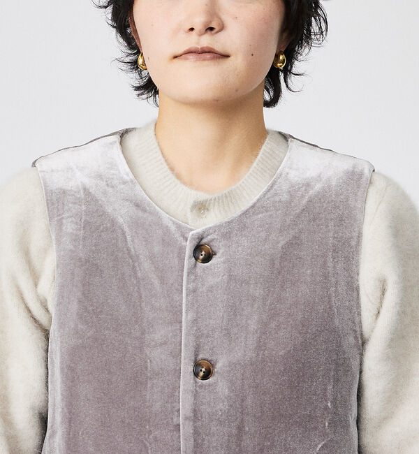 Rouge vif「【Keena/キーナ】ベルベットベスト/トップス/ベロア【WEB限定】」|ベスト・ジレ|