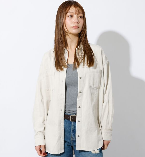 Rouge vif「【MICA&DEAL /マイカアンドディール】Denim shirt / デニム」|シャツ・ブラウス|