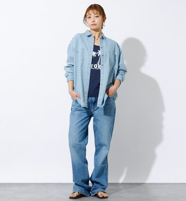 Rouge vif「【MICA&DEAL /マイカアンドディール】Denim shirt / デニム」|シャツ・ブラウス|