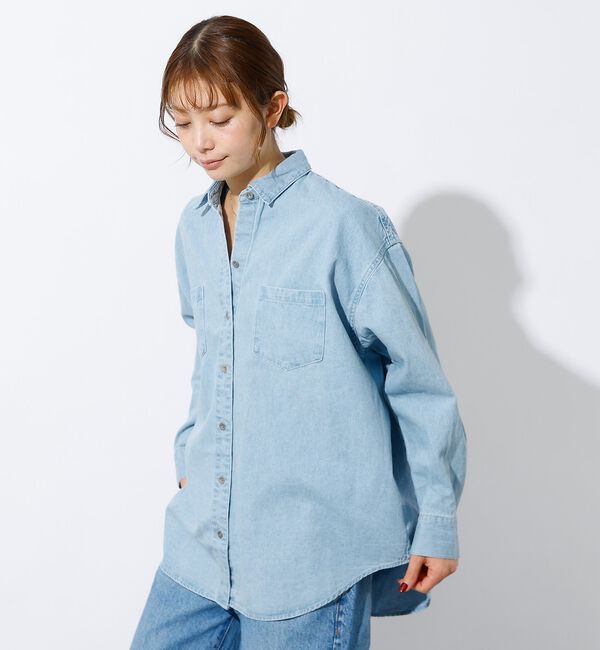 Rouge vif「【MICA&DEAL /マイカアンドディール】Denim shirt / デニム」|シャツ・ブラウス|