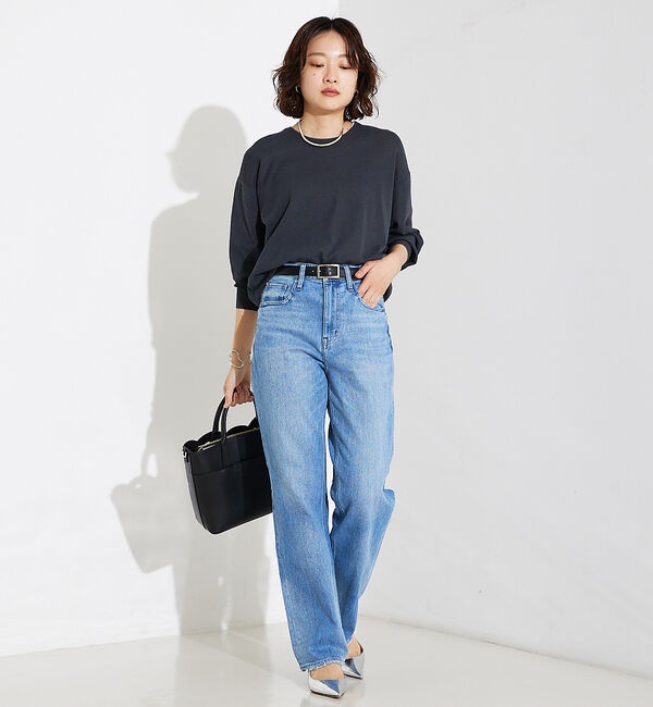 qualite「【Healthy DENIM】Tallow(タロー)ハイライズストレートデニム」|デニム|