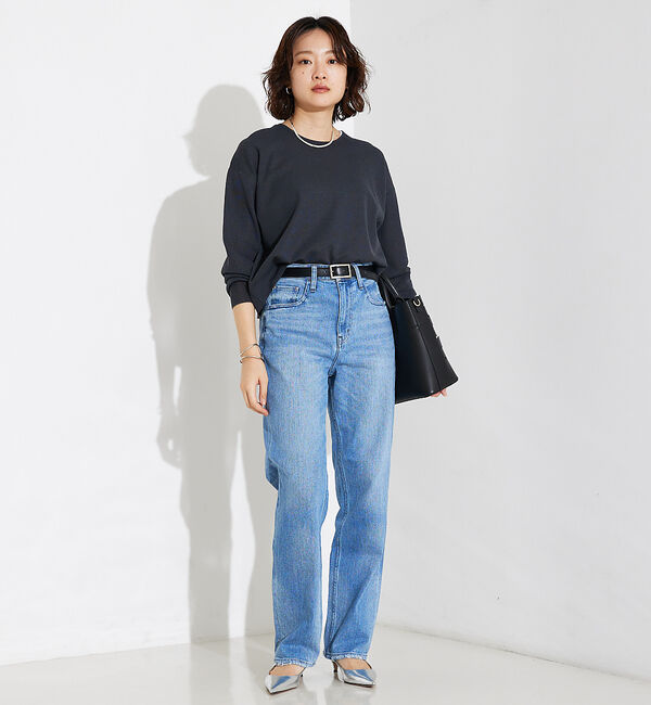 qualite「【Healthy DENIM】Tallow(タロー)ハイライズストレートデニム」|デニム|