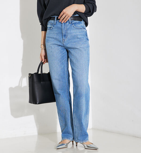 qualite「【Healthy DENIM】Tallow(タロー)ハイライズストレートデニム」|デニム|