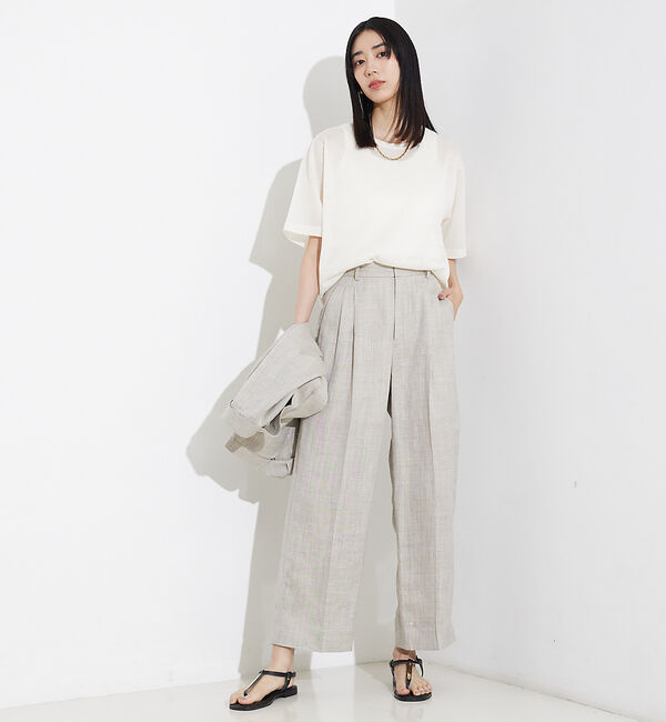 qualite「シャイニーニットT」|Tシャツ・カットソー|