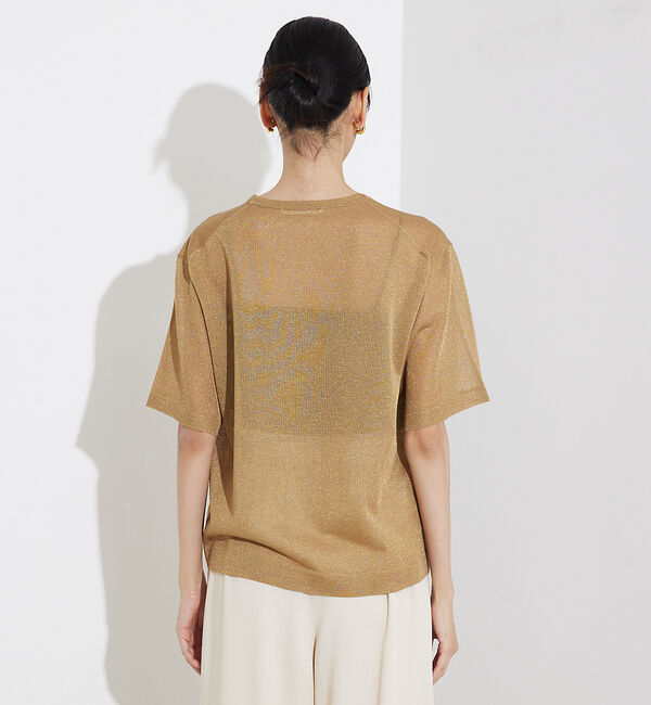 qualite「シャイニーニットT」|Tシャツ・カットソー|