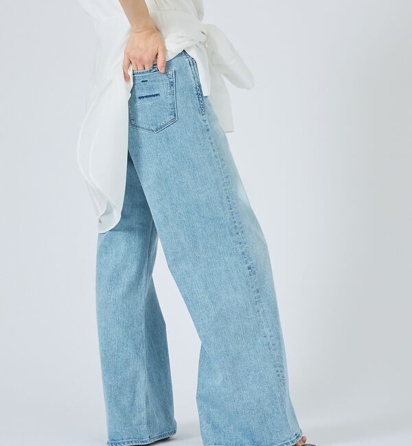 qualite「【YANUK】Wide Flare MFT ワイドフレアパンツ」|デニム|