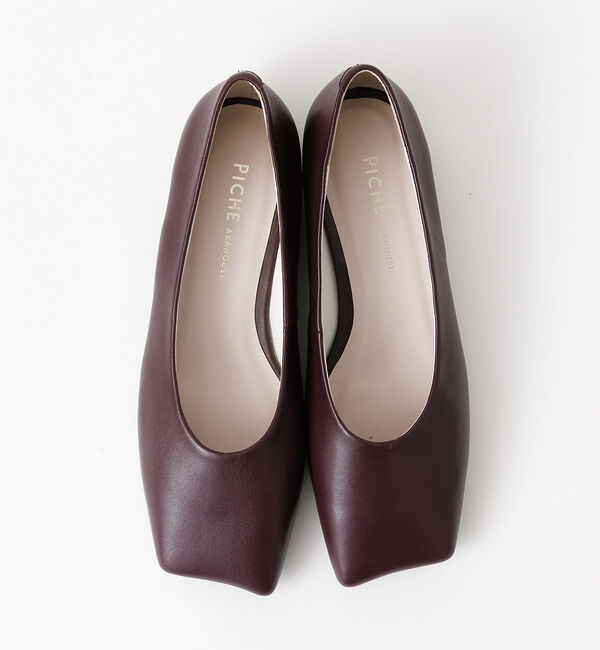 AU BANNISTER「【LAROUTE】オブリークトゥフラットパンプス」|パンプス|