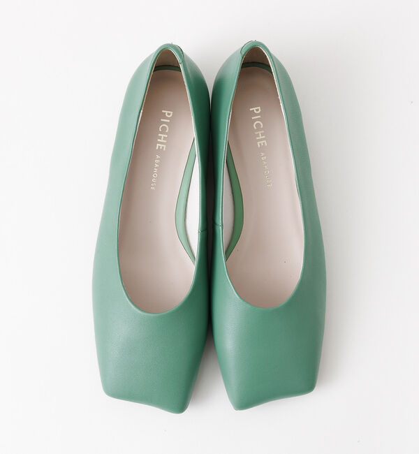 AU BANNISTER「【LAROUTE】オブリークトゥフラットパンプス」|パンプス|