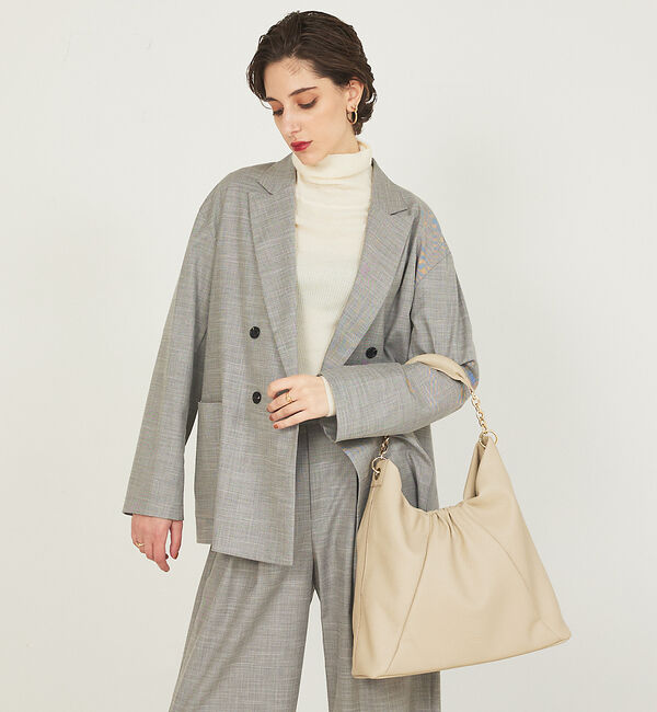 LOWELL things「Sque/ギャザーワンショルダーバッグ」|ショルダー・メッセンジャー|