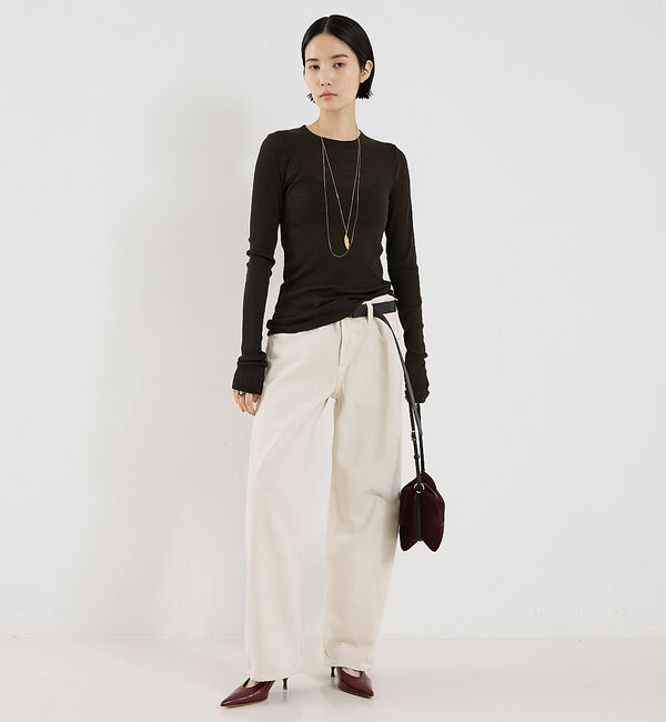 The Store by C' 「【COCUCA】ウールシフォンリブプルオーバー」|Tシャツ・カットソー|