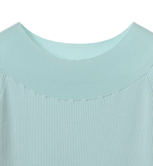 TIARA「プチフリルボートネックリブニット」|ニット・セーター|