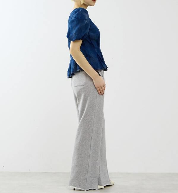 SOFFITTO「【A_/エース】シアーデニムパフブラウス」|シャツ・ブラウス|