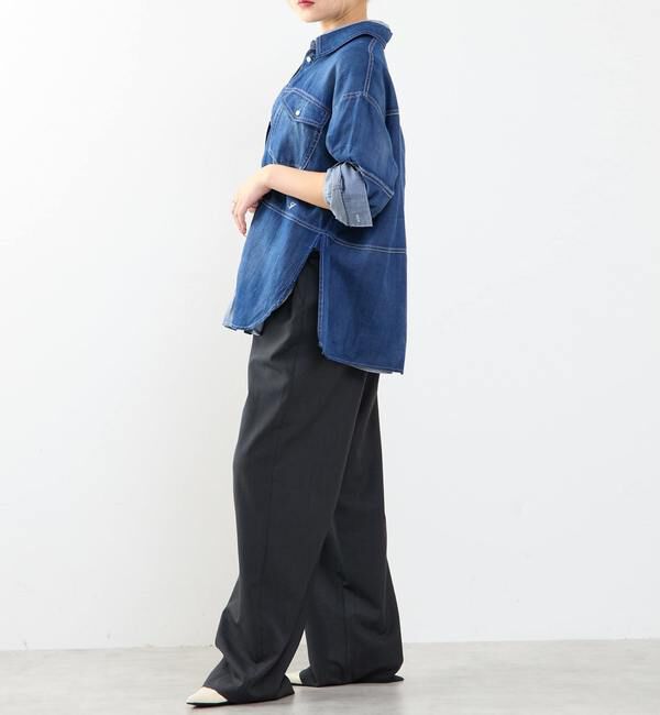 SOFFITTO「シアーデニムシャツ」|シャツ・ブラウス|